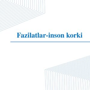 Fazilatlar-inson korki