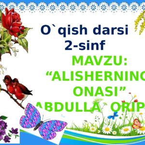 O`qish darsi 2 - sinf Mavzu : “ Alisherning onasi ” Abdulla oripov