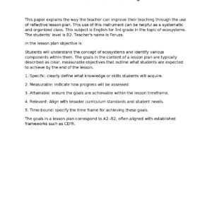 Reflective writing