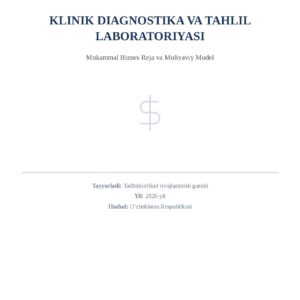 Klinik Diagnostika va Tahlil Laboratoriyasi