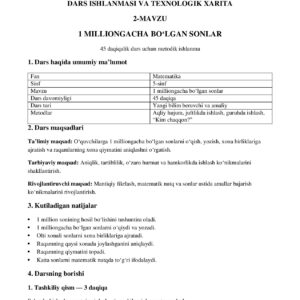 5-SINF MATEMATIKA FANIDAN