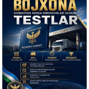 Bojxona akademiyasi 150 ta test
