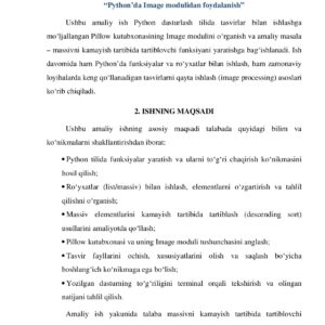 Python’da Image modulidan foydalanish