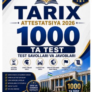 Tarix attestatsiya 2026 — 1000 ta test